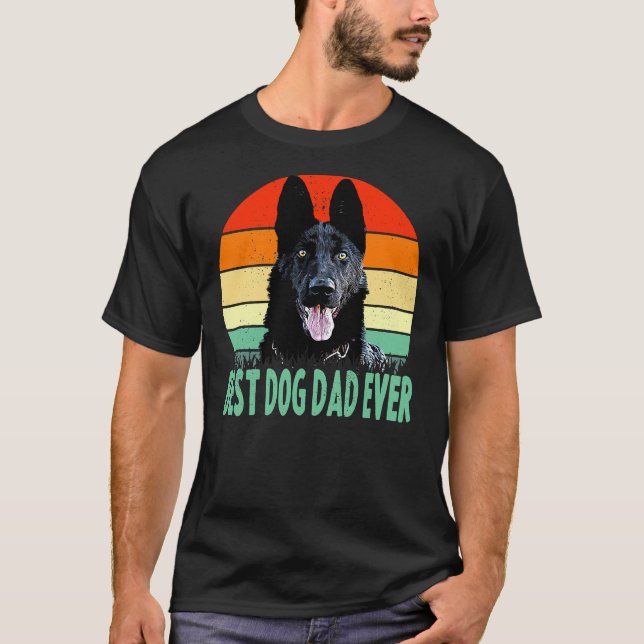Camiseta Pai De Cachorro Mais german shepherd Que Nunca Pai (Frente)