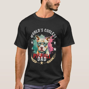 Camiseta Pai de Cachorro Mais Legal do Mundo Papa Homens Pi