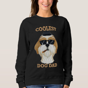 Camiseta Pai De Cachorro Mais Legal I Shih Tzu Pai I Shih T