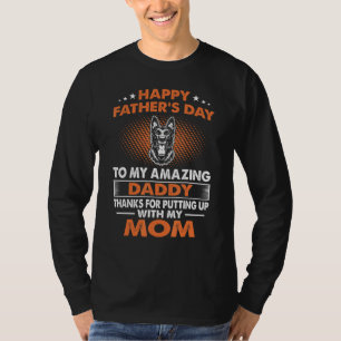 Camiseta Pai de Cachorro Malinois Belga - Dia de os pais Fe