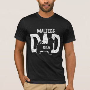 Camiseta Pai de Cachorro Maltês Pai de Cachorrinho