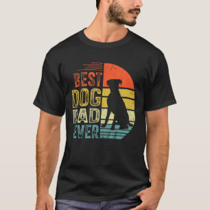 Camiseta Pai de Cachorro Melhor Boxer para Mens Vintage - D