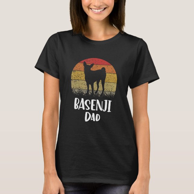 Camiseta Pai de Cachorro Mens Basenji (Frente)