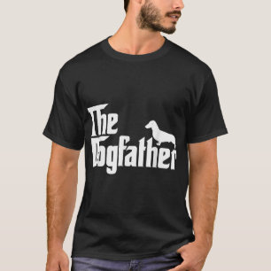 Camiseta Pai de Cachorro Menshe Dachshund Engraçado Amante