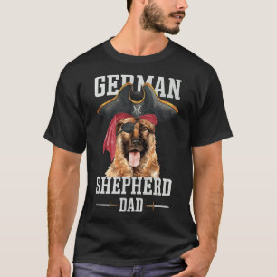 Camiseta Pai de Cachorro Negro German shepherd negro alemão