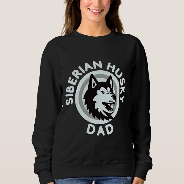 Camiseta Pai de Cachorro Pai Siberian Husky (Frente)