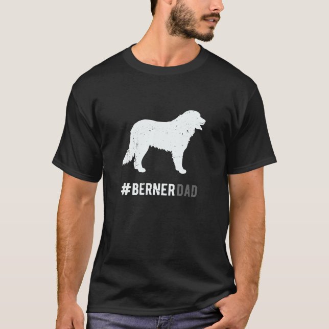 Camiseta Pai De Cachorro Para Homens Cachorros De Montanha  (Frente)