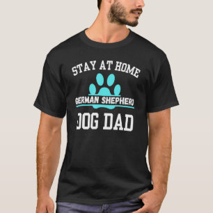 Camiseta Pai de Cachorro Pastor Alemão em Casa