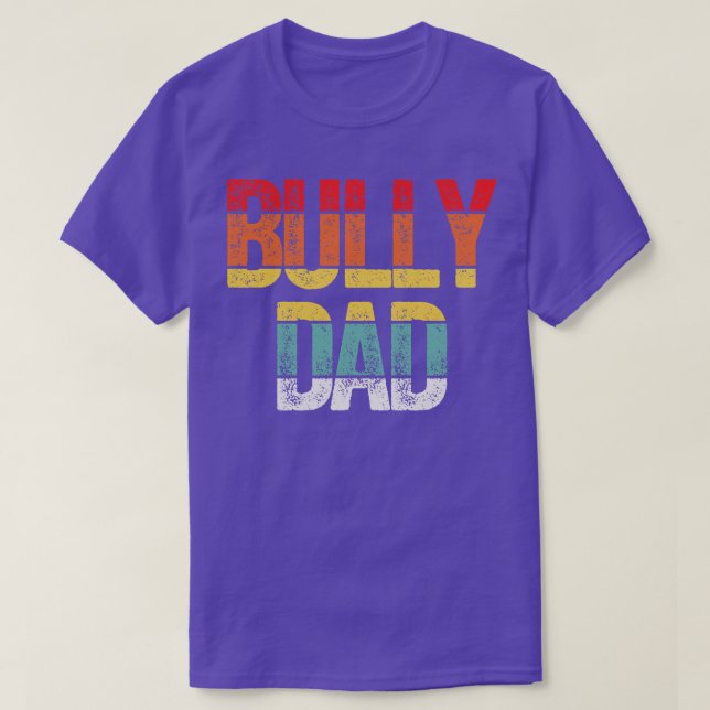 Camiseta Pai de Cachorro Pitbull Pai (Frente do Design)