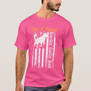 Camiseta Pai DE Cachorro, SOU UM PAI DE COLLIE FRONTEIRIÇO