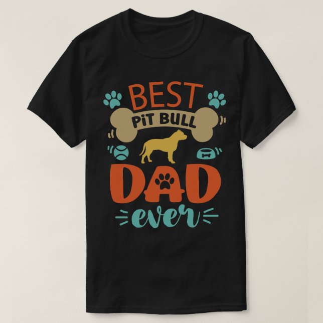 Camiseta Pai de Cachorro Touro (Frente do Design)