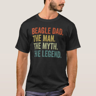 Camiseta Pai de Cachorro Vintage Homem Mito Lenda Pai