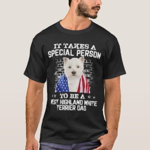 Camiseta Pai De Cachorro Westin Com Orgulho De Bandeira Ame