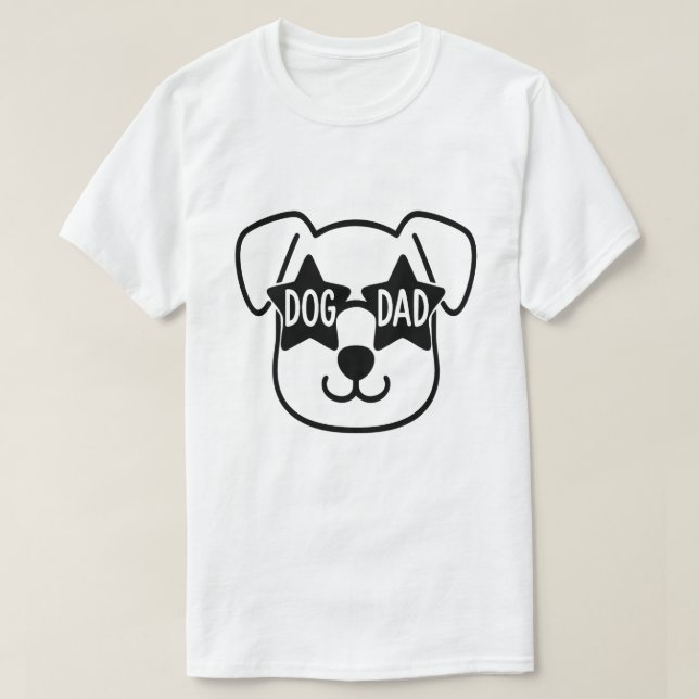 Camiseta Pai de cães (Frente do Design)