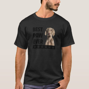 Camiseta Pai de Cães com Dia de os pais Weimaraner Melhor P