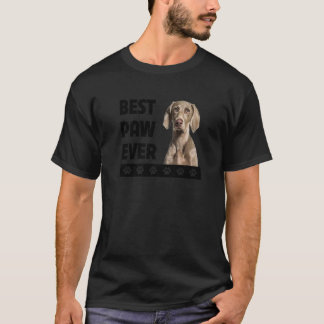 Camiseta Pai de Cães com Dia de os pais Weimaraner Melhor P