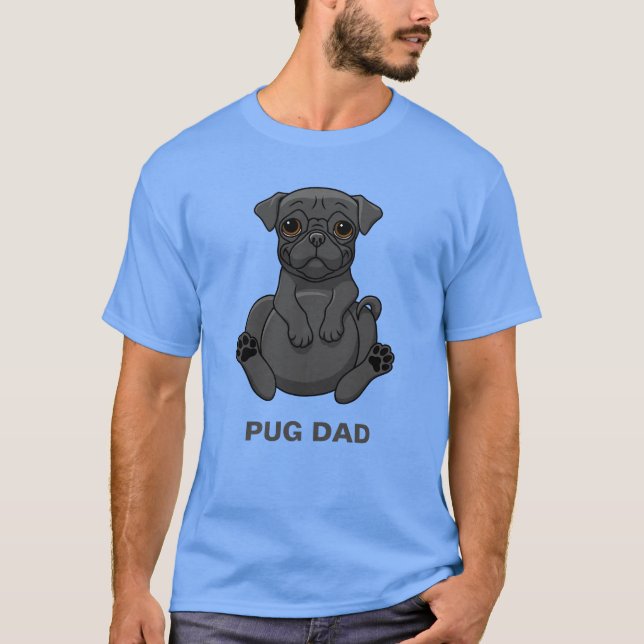 Camiseta Pai De Cães Com Gordura Preta (Frente)