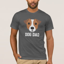 Camiseta Pai de cães Jack Russell Dia de os pais