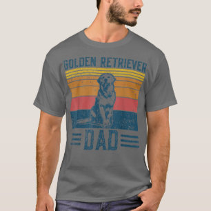 Camiseta Pai de cães Ouro Vintage Ouro Pai