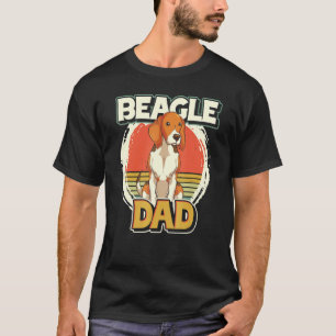 Camiseta Pai De Cães Portáteis Dia de os pais Retro B
