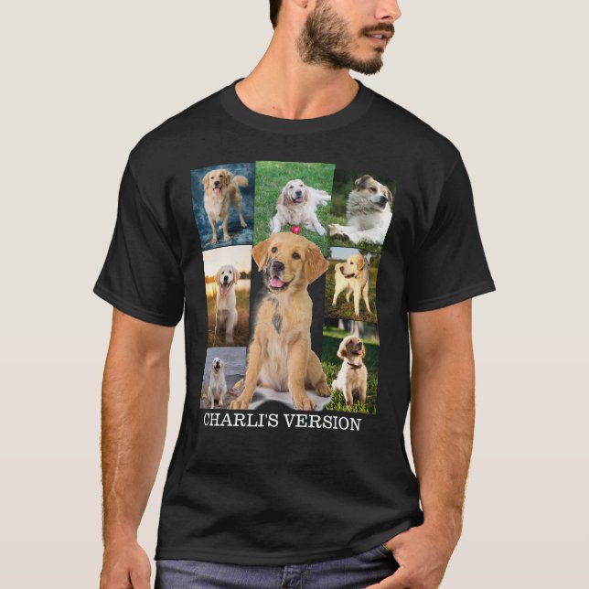 Camiseta Pai De Cães, Presente Da Mãe Para O Pet Dog Lover (Frente)