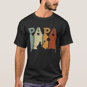 Camiseta PAI de caiaque de Mens Kayak - ART da canoa