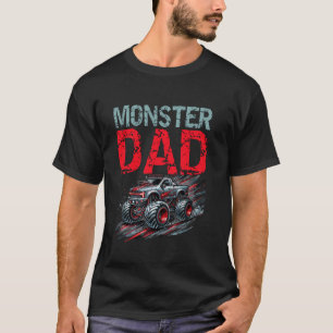Camiseta Pai de Caminhão Monstro Dia dos Pais Homens