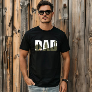 Camiseta pai de campismo e caminhada