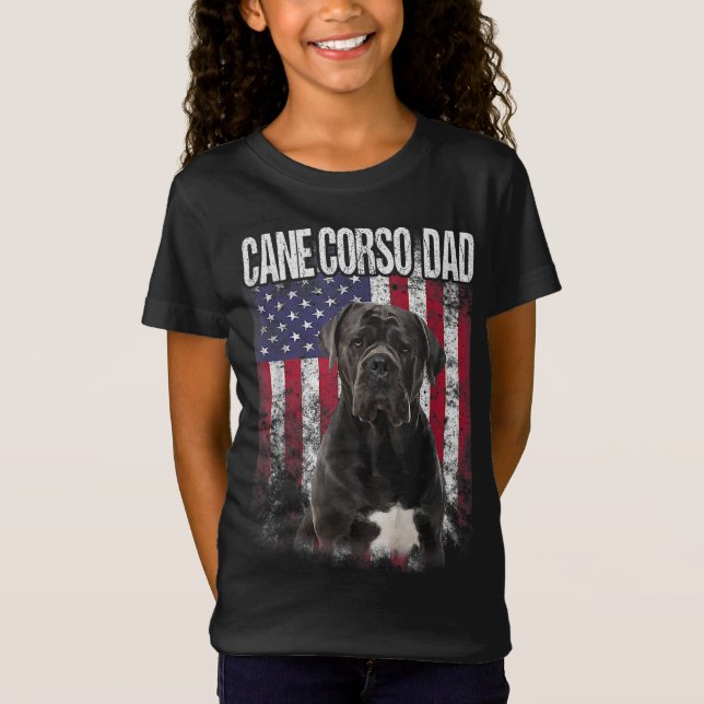Camiseta Pai De Cane Corso Com Sobrecarga Orgulhosa De Band (Frente)