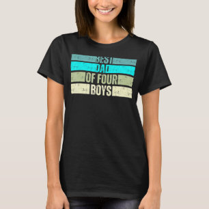 Camiseta Pai De Canetas De Quatro Meninos