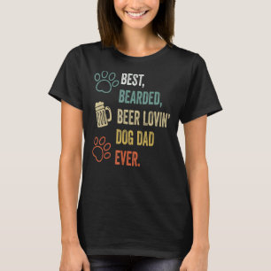 Camiseta Pai De Cão Adorador De Cerveja Com Melhor Comporta