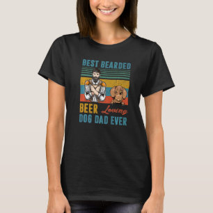 Camiseta Pai De Cão Adorador De Cerveja Com Melhor Mama Alg
