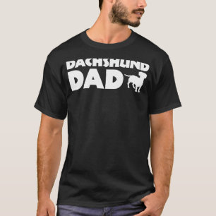 Camiseta Pai de Cão Engraçado pelo Pai Funny Dachshund Prop