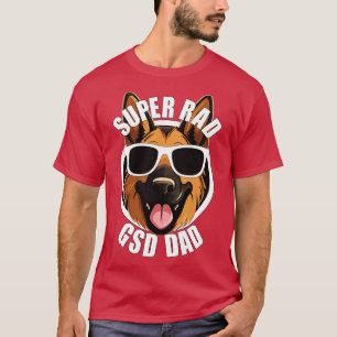 Camiseta Pai de Cão german shepherd Engraçado GSD Pai