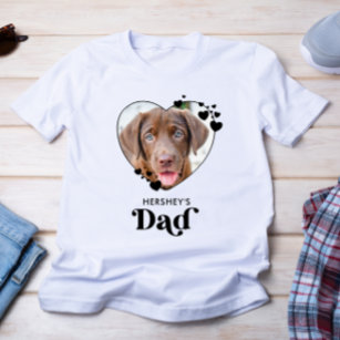 Camiseta Pai De Cão Personalizado Cão Cardíaco Lover Foto P