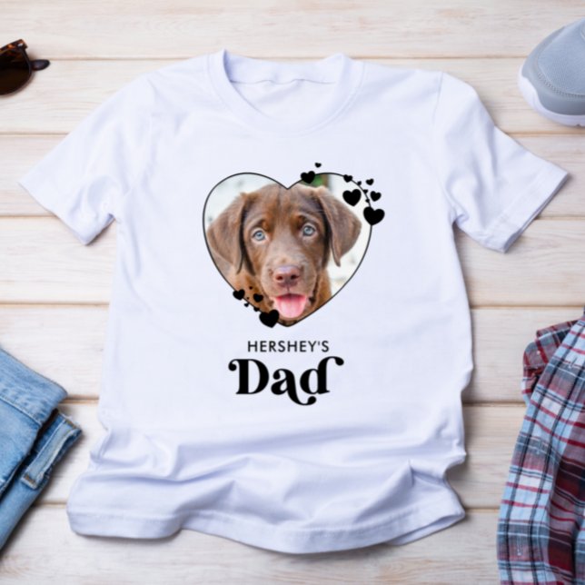 Camiseta Pai De Cão Personalizado Cão Cardíaco Lover Foto P (Criador carregado)