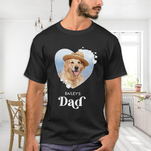 Camiseta Pai De Cão Personalizar Cão Por Lover Foto De Pet 