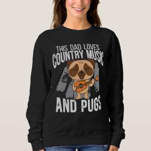 Camiseta Pai de cão Pug Pai Cachorro Proprietário