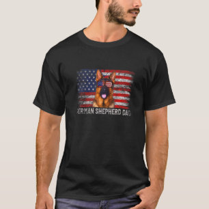 Camiseta Pai de Cão Vintage Pai German shepherd