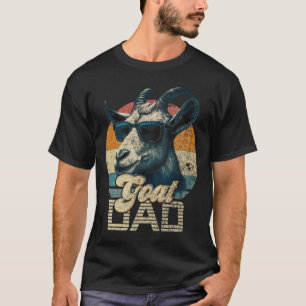 Camiseta Pai De Caprinos Retro Vintage Melhor Pai De Caprin