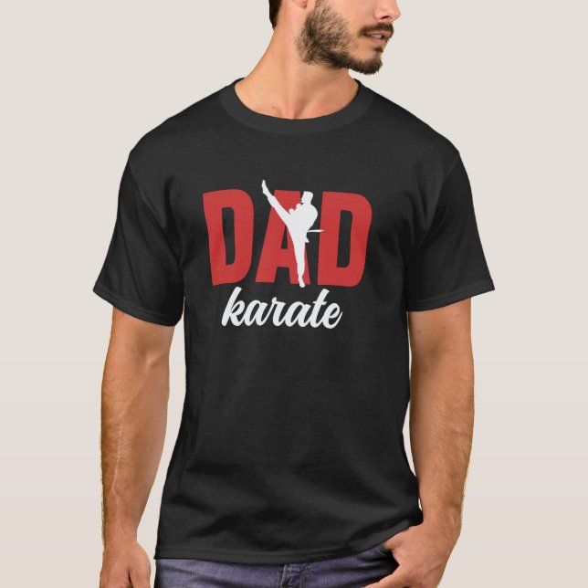 Camiseta Pai de Caratê Clássico Melhor Pai de Caratê (Frente)