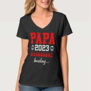 Camiseta Pai De Carregamento Do Pai 2023 Para Ser Pai 2023