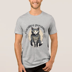 Camiseta Pai de Cat Implantado para Missão de Miau de Pawsi