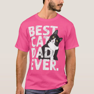 Camiseta Pai de Cat Padre Melhor Pai de Cat Nunca 