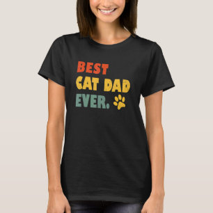 Camiseta Pai de Cat Padre Melhor Pai de Cat Nunca