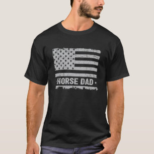Camiseta Pai de Cavalo América Bandeira dos EUA Patriota Vi