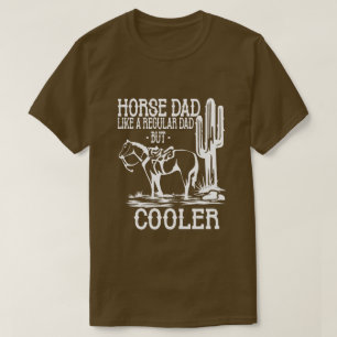 Camiseta pai de cavalo como pai normal, mas mais frio