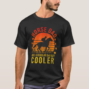 Camiseta Pai de cavalo engraçado masculino como um pai norm