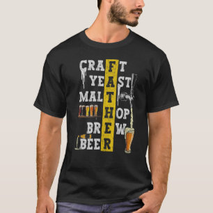 Camiseta Pai De Cerveja De Salto Malt De Levedura De artesa