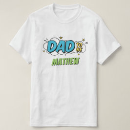 Camiseta Pai de Chá de fraldas Super Herói do Livro de BD